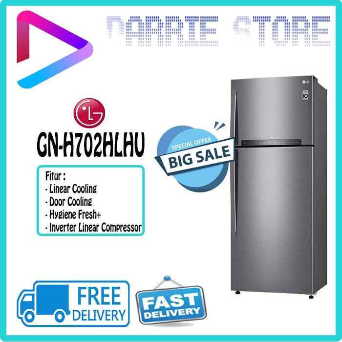 LG GN-H702HLHU KULKAS INV 2 PINTU GNH702HLHU GNH702 GN-H702 702HLHU