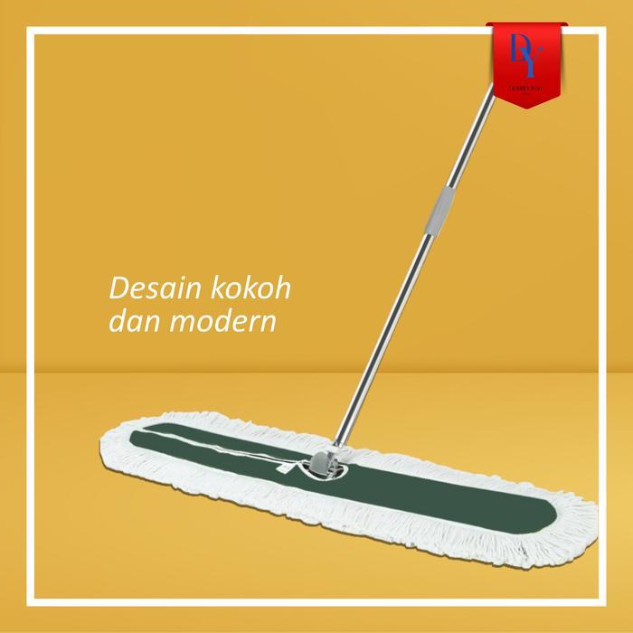Lobby Duster Full Set Sapu Lobby Tangkai Mop Pel Granit Marmer Dll Lobby Lantai Kain Pel Apartemen