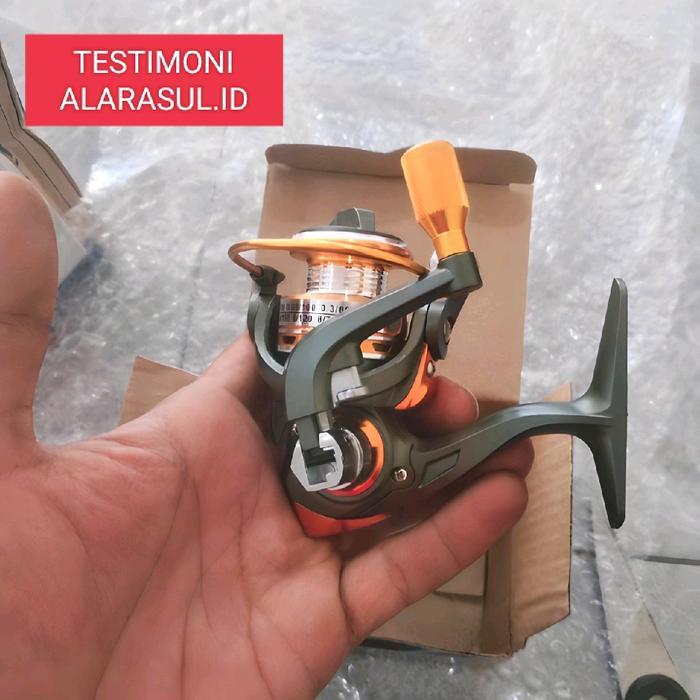 Reel Mini Riil Pancing Mini 500 Reel Pancing Spinning Fishing Reel Kumparan Pancing 5.2:1 Ikan Laut