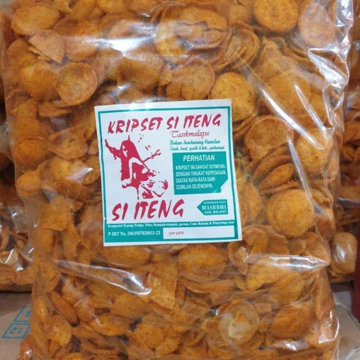 500Gr - Basreng Kripset Si Iteng Pedas Bas Reng Terlaris