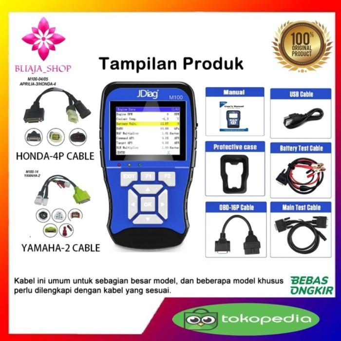 Ready Scanner Motor Injeksi JDiagM100 Diagnostic scener Tool Alat Perbaikan