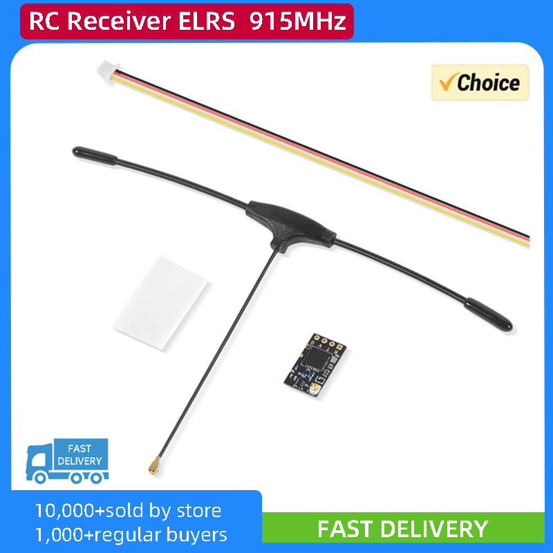 Baru RC Receiver ELRS 915 915MHz ExpressLRS Receiver with T type Antenna Support Wifi upgrade for RC