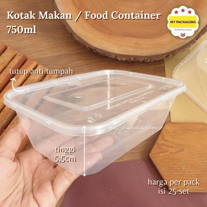 KIIP Food box / Container Microwave / Kotak Makan / Wadah plastik 750ml