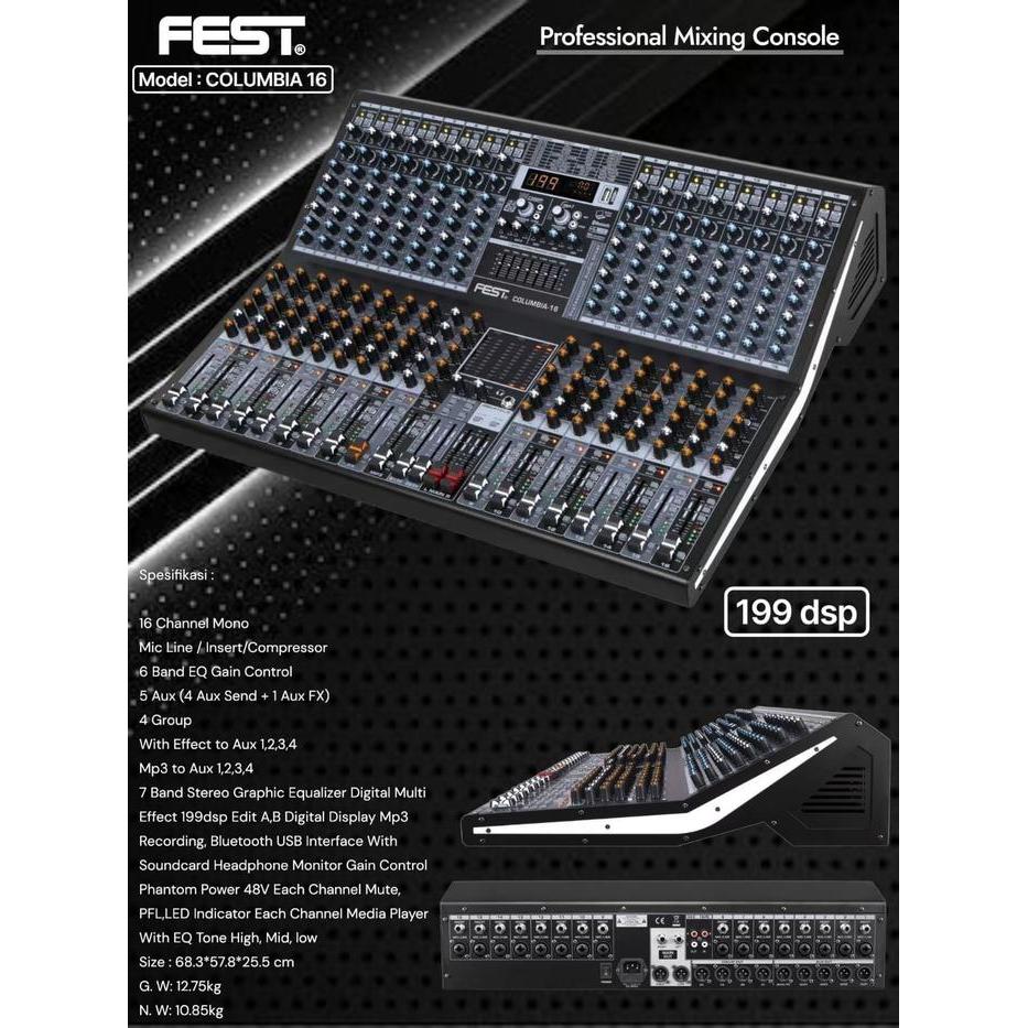 MIXER AUDIO FEST COLUMBIA16 COLUMBIA 16 ORIGINAL