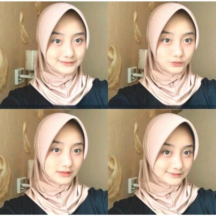Bergo Sport Pet Tebal/Besar Jersey Premium Kerudung Olah Raga Hijba Sport Jilbab Instan Spandex