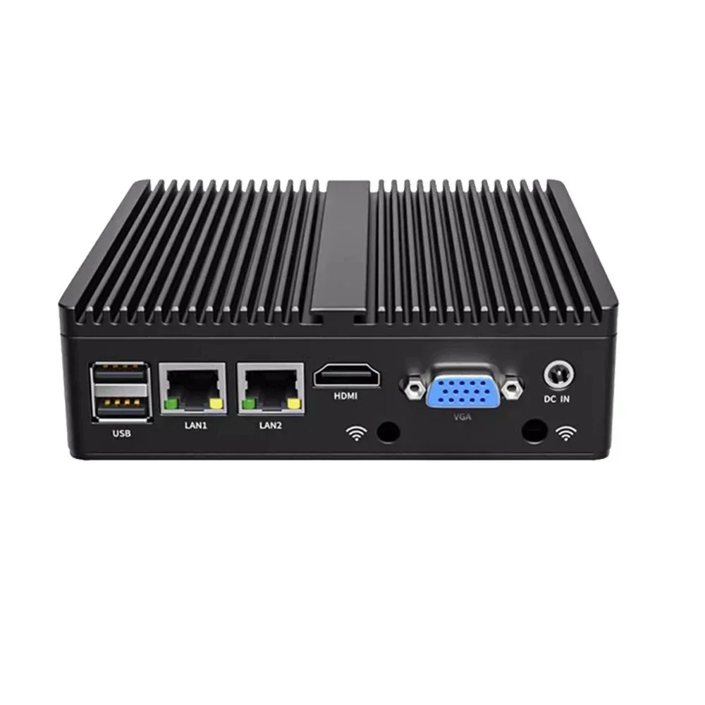 Metal Case Mini PC Intel N2840 Desktop Computer Pfsense DDR3L Msata SSD 2Lan 2COM VGA HD Display