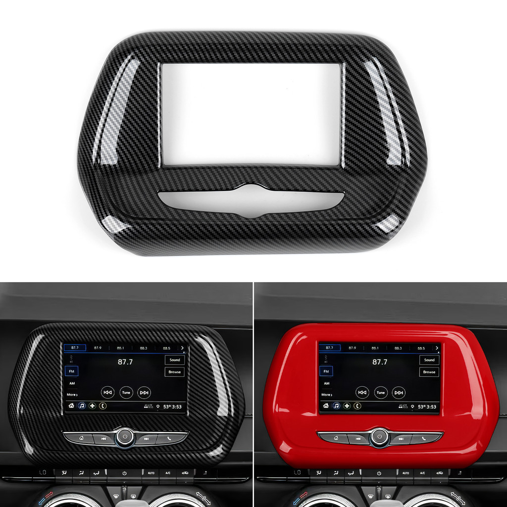 For Chevrolet Camaro ZL1 2016-2026 7 IN Central Navigation Screen Panel Carbon Fiber Interior