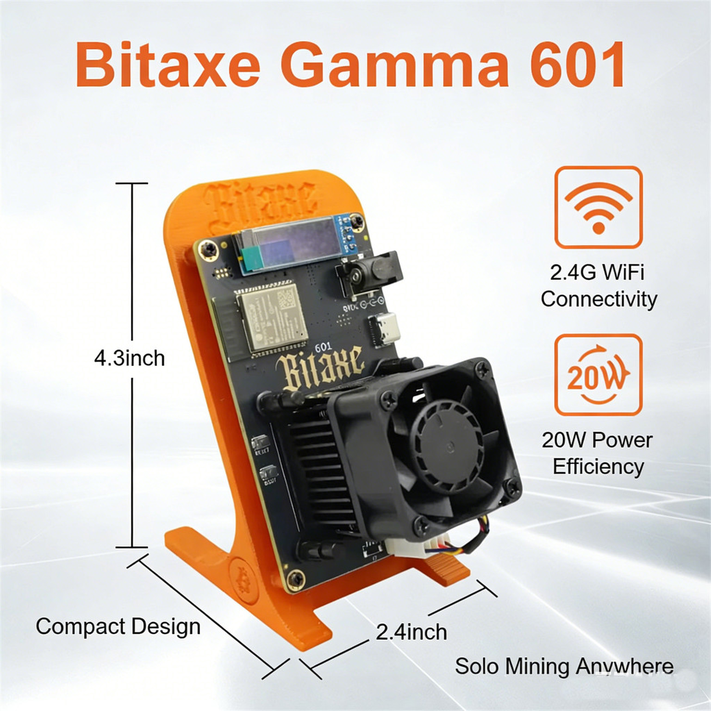 BITCOIN MINER Bitaxe Gamma 601 2025 Energieeffizienter BTC Miner, Zuverlssige Mining-Maschine,
