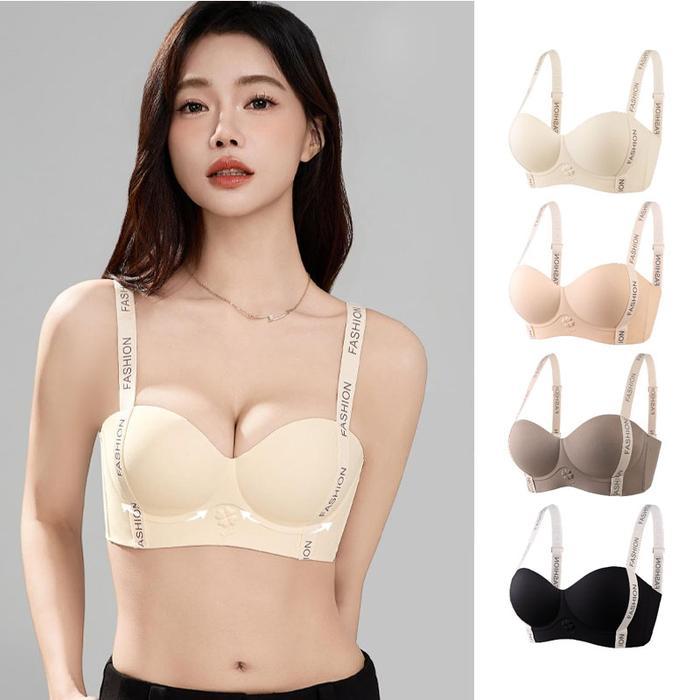 1PCS Bra Wanita Seamless Tanpa Kawat 3D Cup Push Up Nyaman Angkat Alami Soft Support Tanpa Bekas
