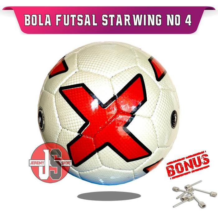 Bola Futsal Bahan Starwing / Tikar Size 4 Peralatan Kiper Gercep