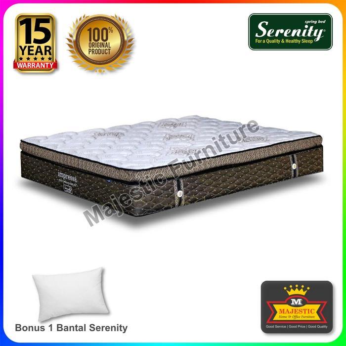 Kasur Serenity Impressa Pocket Latex - 90/100/120/160/180 - Springbed Tebal 30 cm (Jogja) - 90 x 200