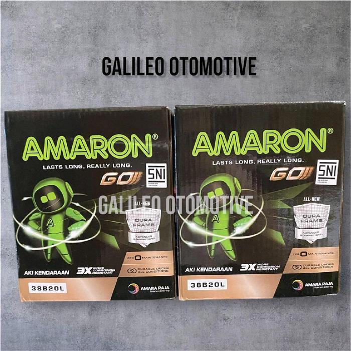 Aki mobil NS40ZL mobil Ayla / Agya / Sigra / Calya Merk Amaron Go Kering MF Car