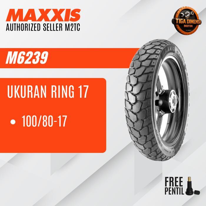 Ban Motor MAXXIS M6239 Trail Ring 17 Tubeless 100/80-17 (Free Pentil)