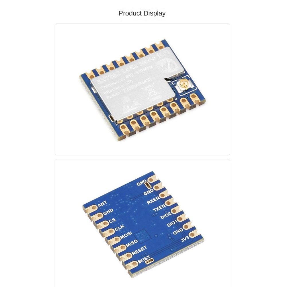 L72A-Waveshare 1 PCS Core1262- Lora Module Remote Communication Anti-Interference Lora Chip Module