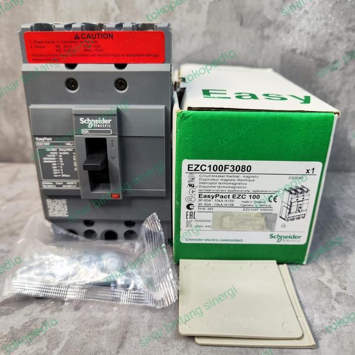 Mccb Schneider Ezc100F 80A