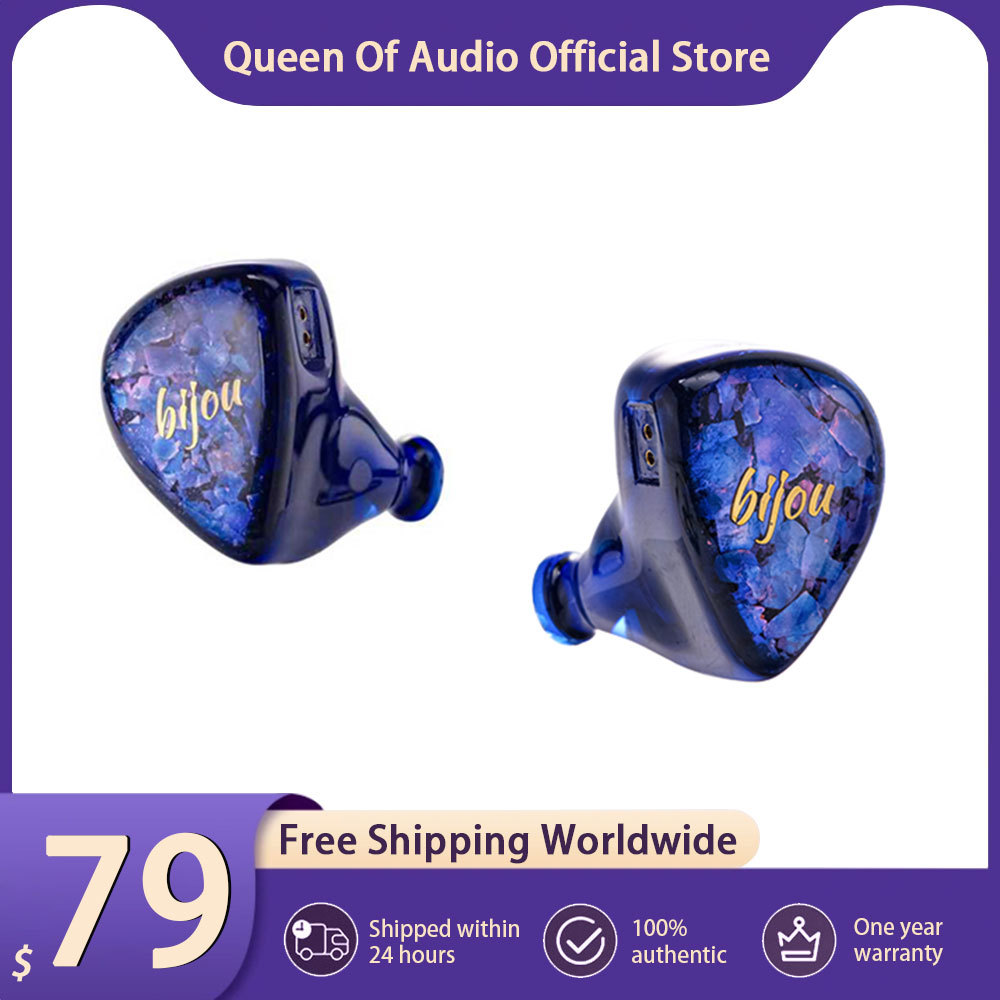New QoA Bijou Headphone 1DD+1BA+1BCD In Ear Monitor Earphones Hybrid HiFi Audio IEMs With 3.5mm