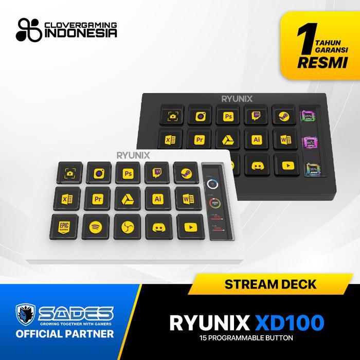 Sale Sades Ryunix Xd100 / Xd-100 Deck Livestream Streamdeck Control Pad