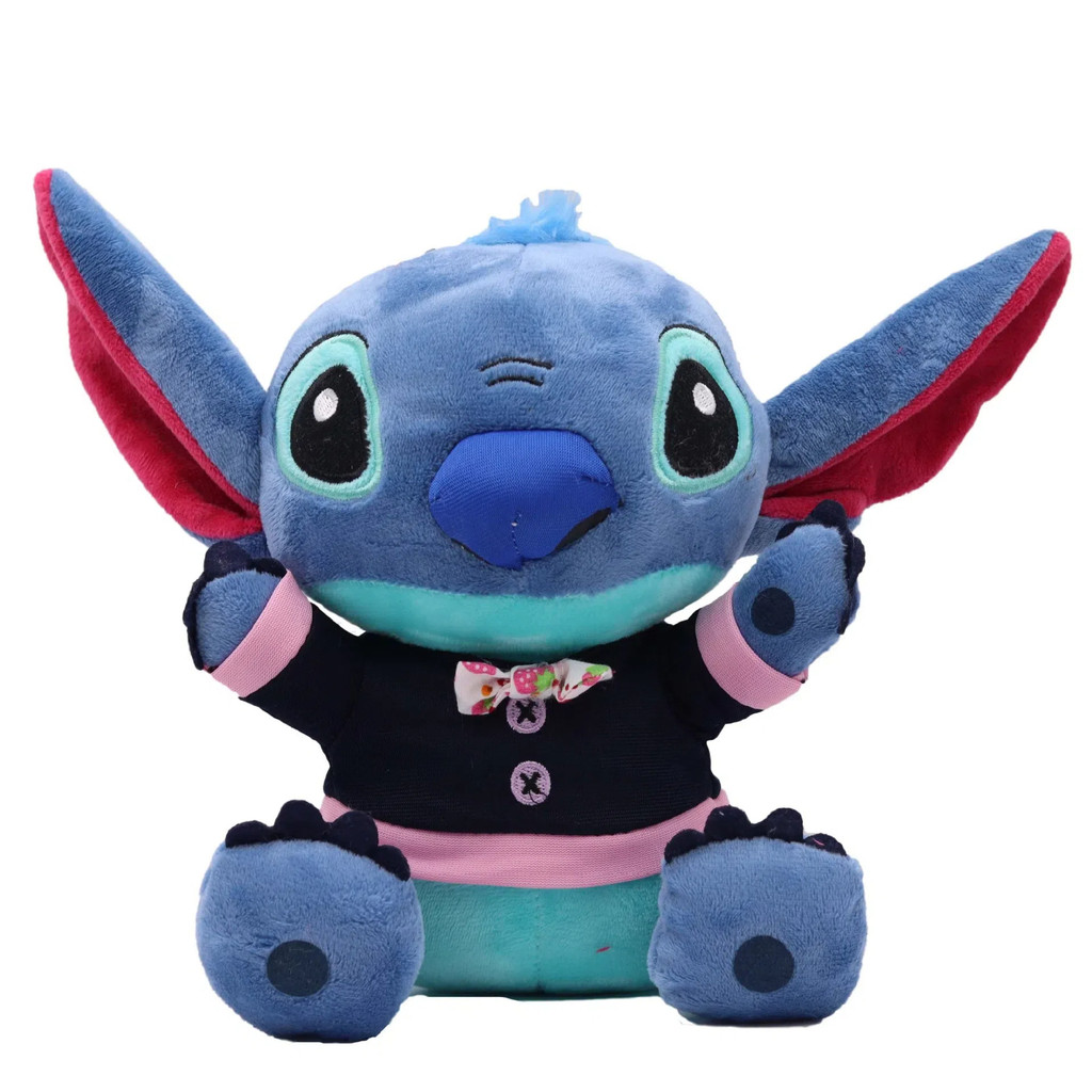 DISNEY Lilo & Stitch Plush Toys Pink Lilo Blue Stitch Stuffed Plush Dolls Pendant Toys Models Cute