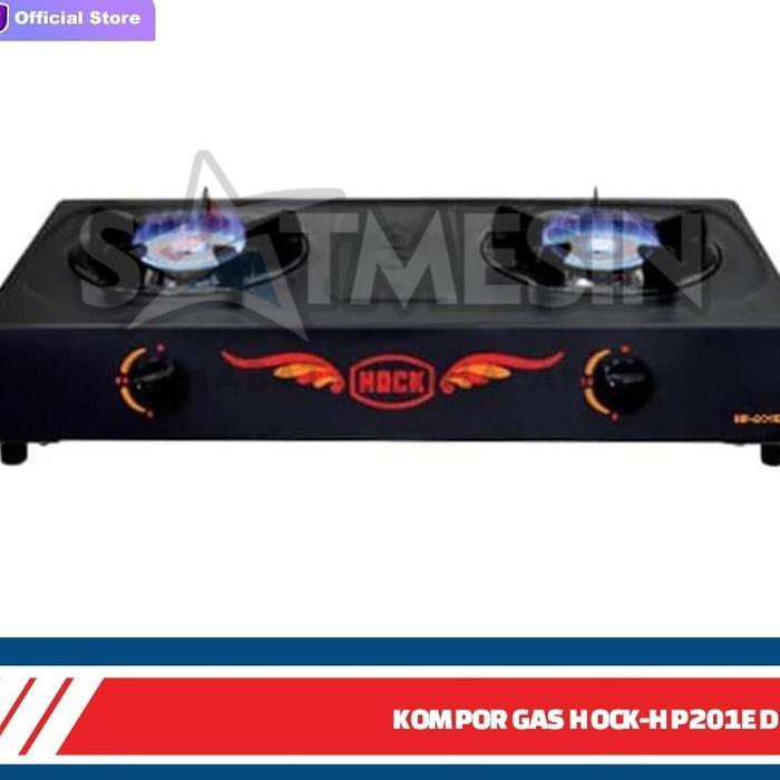 HP-201ED Kompor Gas Hock 2 tungku kompor gas 2 tungku teflon