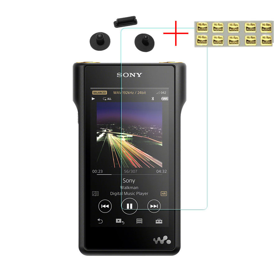 Tempered Glass Screen Protector Film For SONY Walkman NW-WM1A WM1A WM1Z With Dust Plug