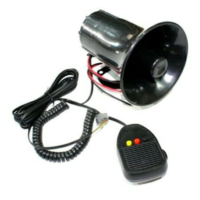 klakson toa mode 3 suara + mic utk mobil & motor