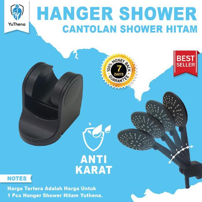 Paloma - Hanger Shower Dudukan Shower Cantolan Shower Hitam Yuthena Black