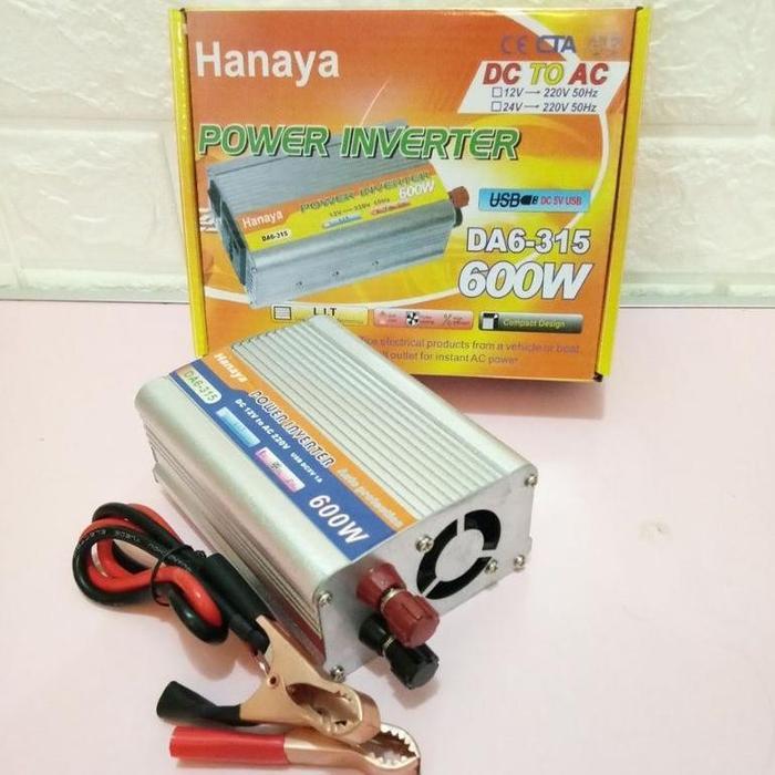 Power Inverter Hanaya 600w DC To Ac / INVERTER 600 Wat HANAYA