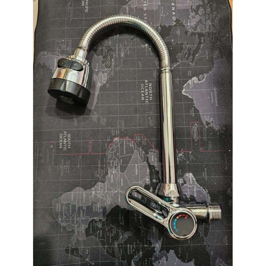 BANO ANGSA ONOFF / Kran Air Angsa Dapur Fleksibel Flexibel Sink Kepala Besar Onoff