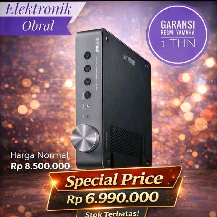 Yamaha Amplifier Stereo Bluetooth WXA-050 dengan Airplay Net Radio dan Wifi Integrated Streaming Amp