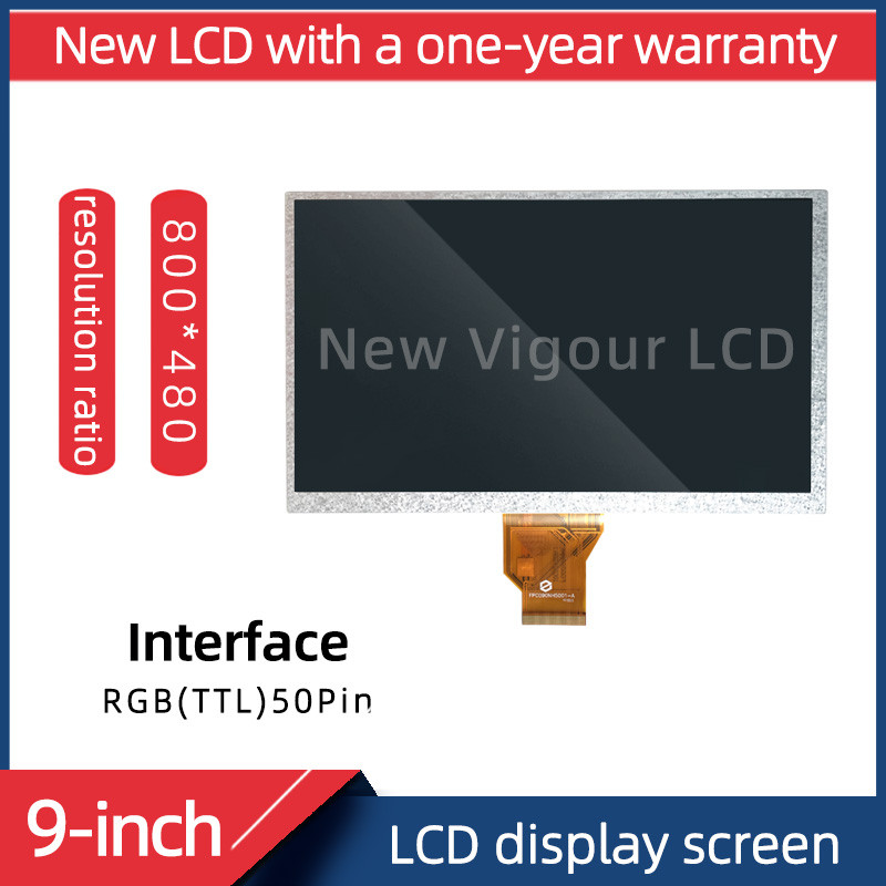 9 Inch RGB/TTL 50Pin 800*480 suitable for AT090TN10 medical industrial control LCD display screen