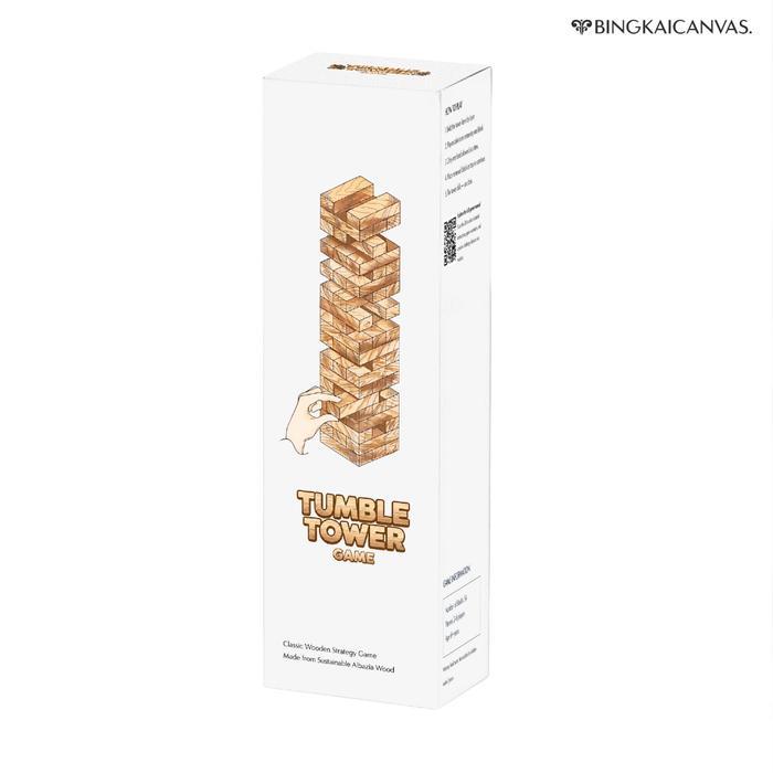 BERKUALITAS Tumble Tower Truth or Dare Game Kayu Mainan Jenga Dewasa & Keluarga Party Game Seru