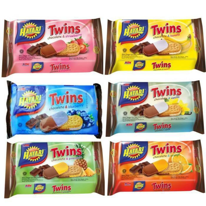 "New" Hatari Cream Biskuit Durian Strawberry Coklat 200 gr