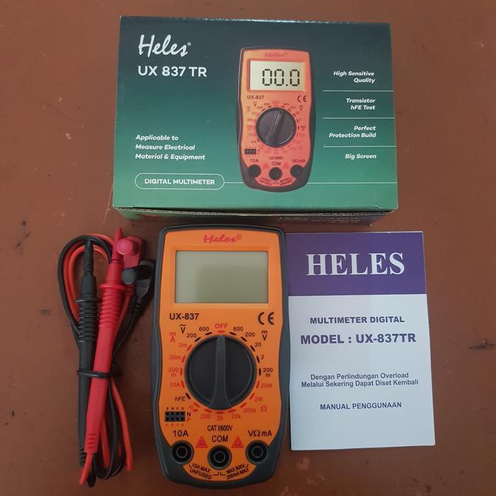 Readyyy Multitester Heles Digital Ux 837 Tr/Avometer Digital Heles Ux 837 Tr