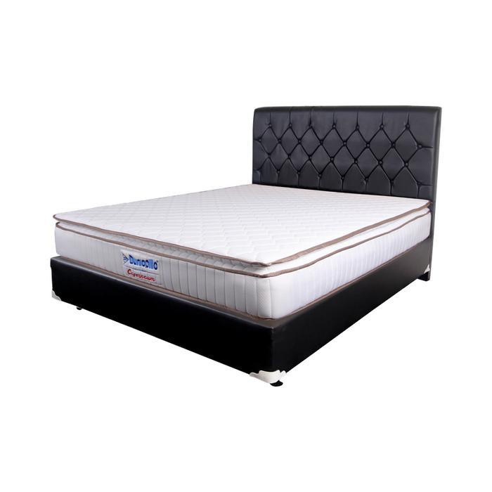 Dunlopillo Full Set Springbed Capernaum ( Mattress + Bedframe ) 120X200 Cm Furniture Kasur