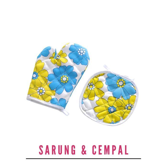 Sarung Tangan Masak Anti Panas Set Jampel Cempal Set 2 Pcs Peralatan Dapur Redy Stok