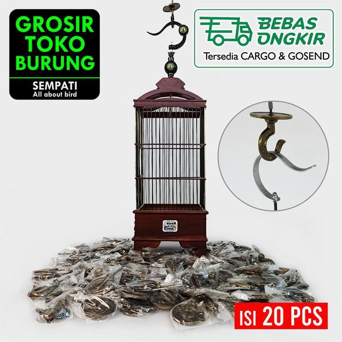 SIAPKIRIM SEMPATI GROSIR GANTUNGAN ATAP PLAFON ULIR BESI COR TEBAL 20 PCS GS READY STOCK
