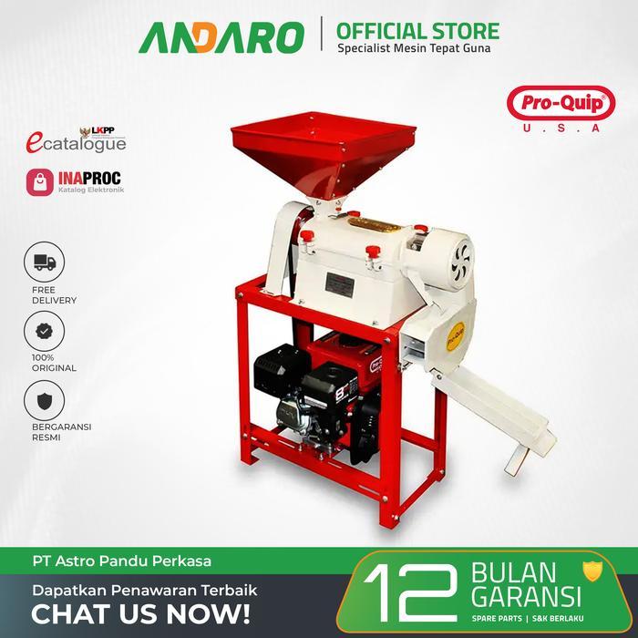 Mesin Penggiling Padi PROQUIP QMH350 | Alat Slip Gilingan Beras Padi Original