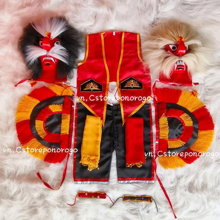 KOSTUM GANONG FULLSET / kostum ganong / rompi ganong / celana ganong / ganongan / ganong / barongan