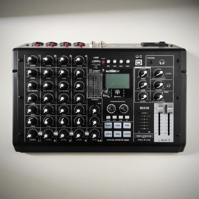 Recording Tech Pro Rtx6 Usb Audio Mixer Recording, Podcast Studio Diskon Sale
