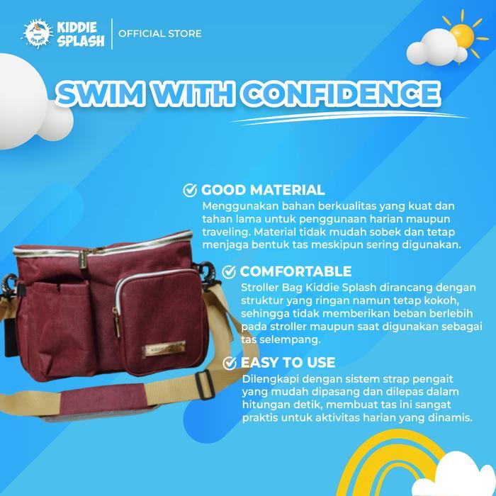 Kiddie Splash Tas Bayi Diaper Bag Stroller KIDDIE SPLASH Penyimpanan Popok Besar dengan Kompartemen