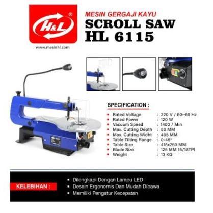 MOLLAR SCROLL SAW VARIABLE SPEED MODERN 16 GERGAJI FIGURA DREMEL