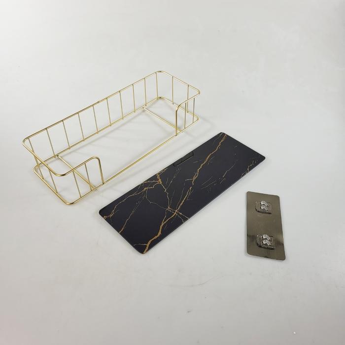 Rak Gantung Kamar Mandi kamar Tidur model eleganTempel Dinding Keramik / Rak Keranjang Gantung Kamar