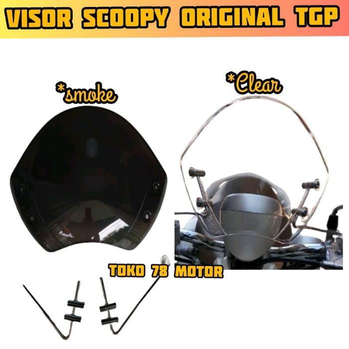 VISOR WINSHIELD NEW SCOOPY 2022 2021 GENIO SCOOPY OLD HEMAT
