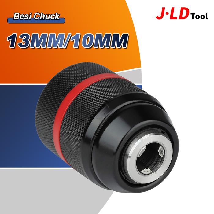 Krisbow - Besi Chuck 13Mm/10Mm Tanpa Kunci Multi Perubahan Cepat Adaptor Mata Bor Untuk Impact