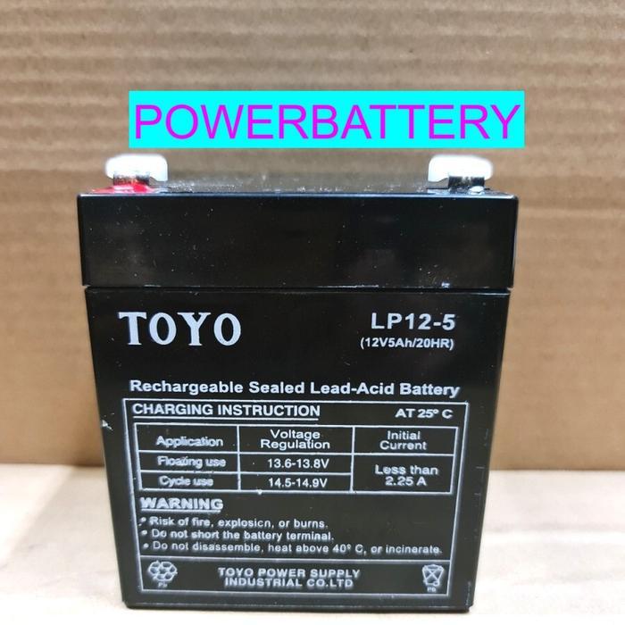 AKI KERING TOYO LP12-5 12V 5AH TERBARU