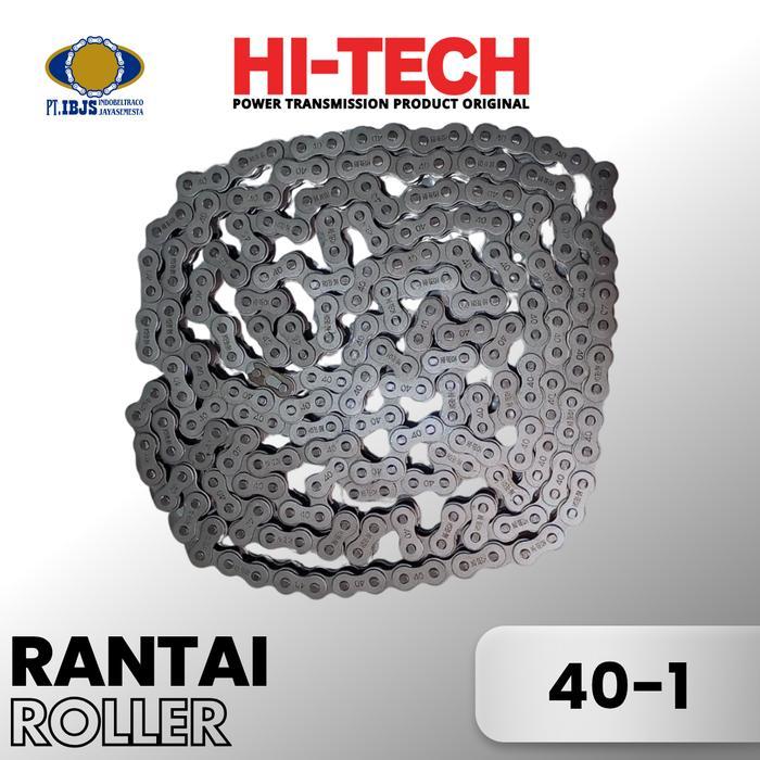 Terlaris HITECH Roller Chain RS 40-1 - Rantai 40 Single SALE