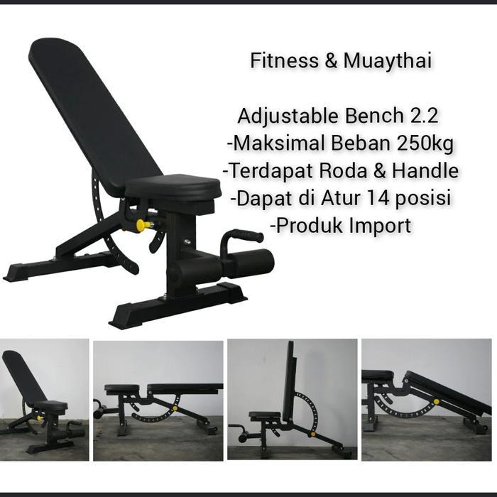 Adjustable Bench, Bench Press, Bench Fitness,Alat Gym Bench, Bangku Gym, Kursi Fitness, Bangku