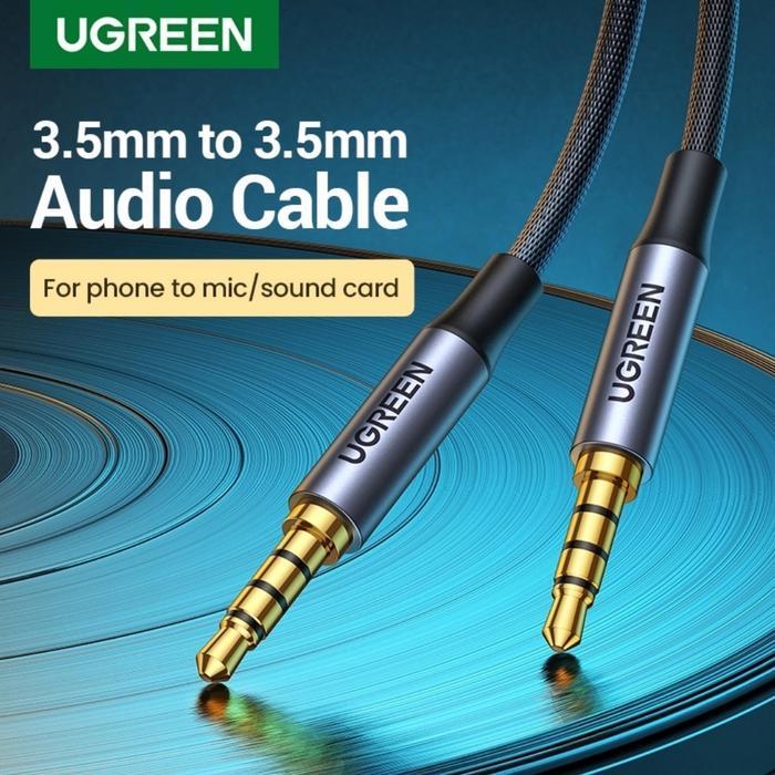 Termurah Ugreen Kabel Jack 4 Pole Trrs Audio Mic For Aux 3.5Mm Kabel Audio Jack