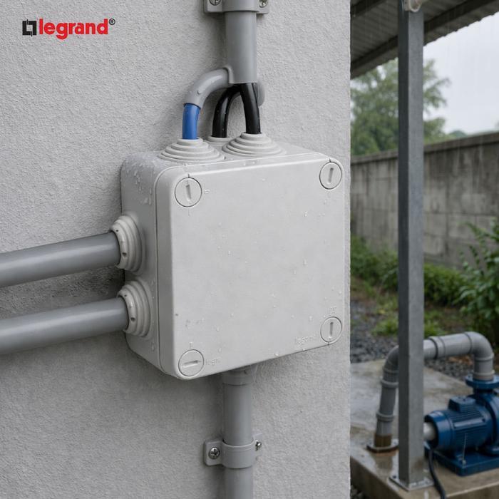 Legrand Duradus Junction Box Plexo Square 105X105X55Mm Ip55 Grey - 92022