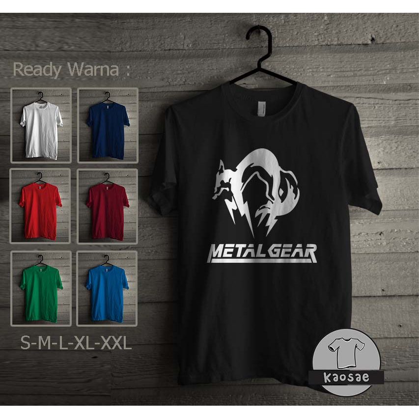 Kaos METAL GEAR LOGO Kaos Distro